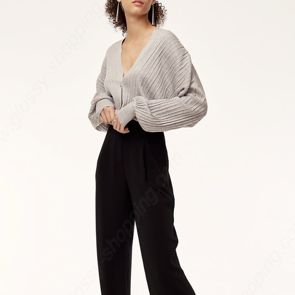Aritzia Sweaters - Babaton Oversized Cardigan Cropped Fit Wool Sz 2